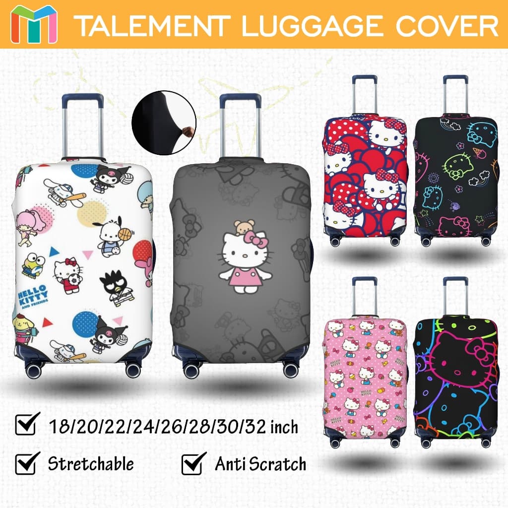 Hello Kitty Capa para Mala de Viagem Personalizada De Elasticidade Protetor de Mala de Viagem 10kg 23kg Adequado para Malas de 10-32 polegadas