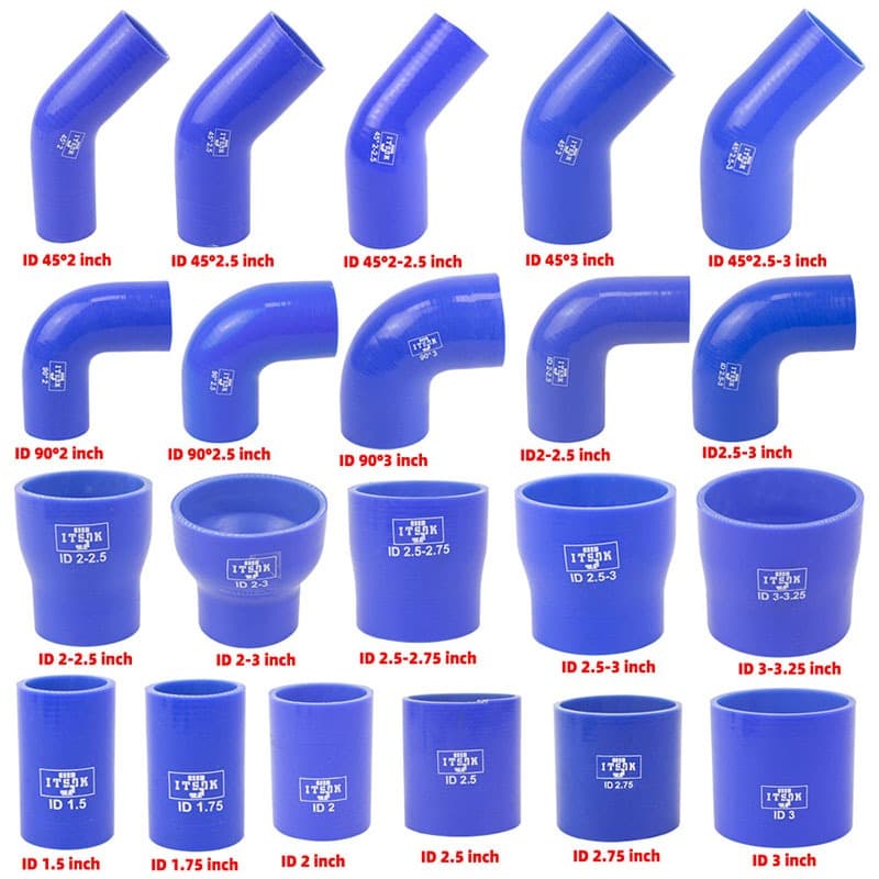 ITOSK Mangueira De Silicone Esportiva 45/90 Grau/Recudificador De Reta/Adaptador De Intercooler /