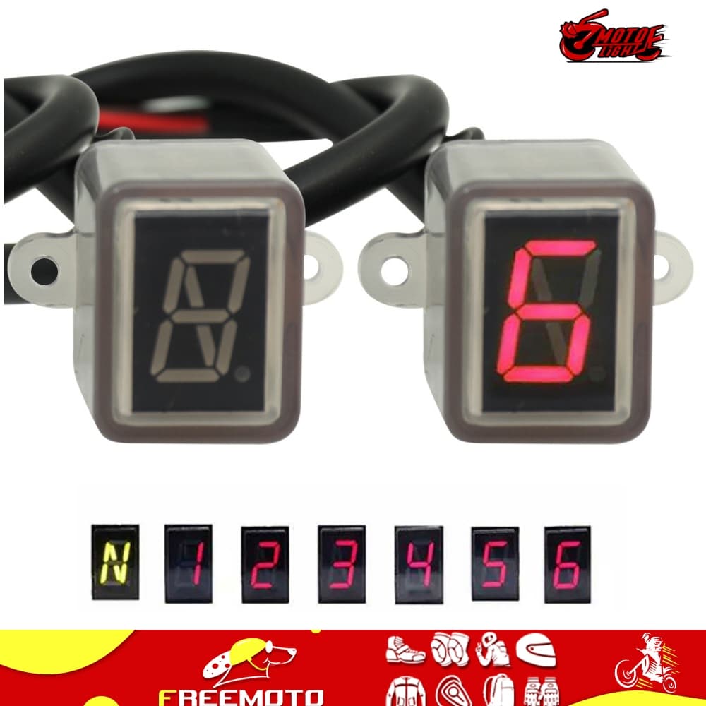 Visor Digital À Prova D'água Para Engrenagem De Motocicleta 5/6 Velocidades Com Compatibilidade Universal