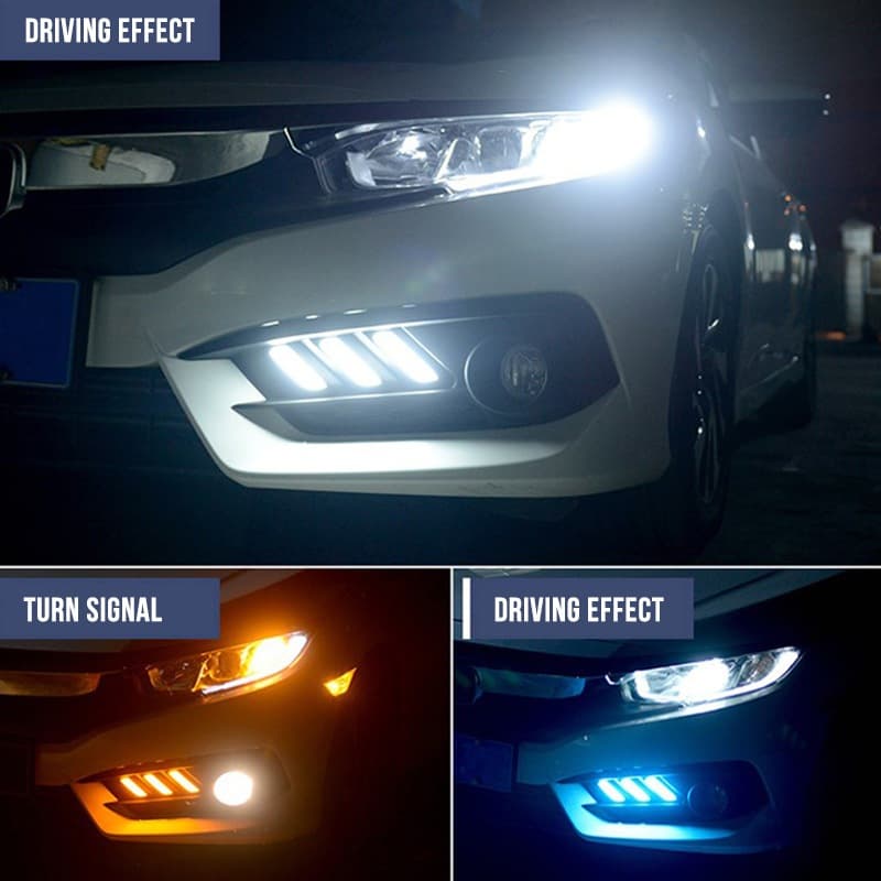 Lâmpada De Iluminação Diurna Contínua LED Lâmpadas De Nevoeiro Para HONDA CIVIC DRL 10a Geração FC 2018 2019 2020 2021
