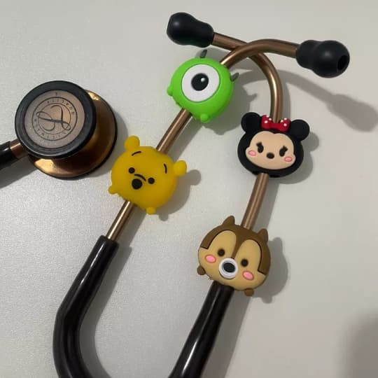 Acessório para Estetoscópio 01 ao 50 - Enfeite para Estetoscópio Pediátrico/Enfermagem Pingente Clínico Fofura