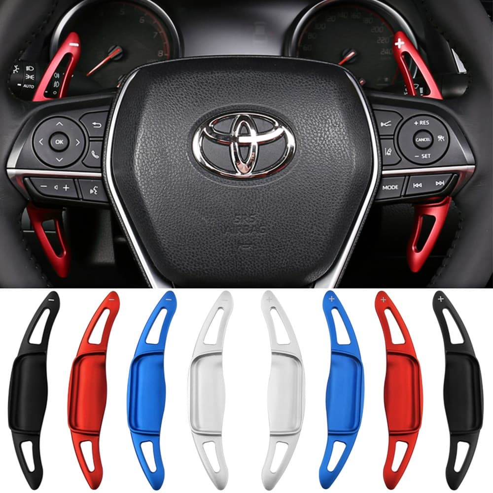 Toyota Corolla Altis Yaris Hilux SW4 SRX SRV RAV4 Volante Do Carro Shifters Estender DSG Shift Paddle Adesivo