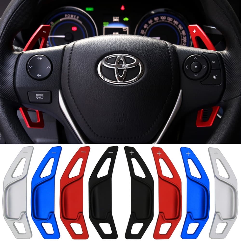 Toyota Corolla 2015-2019, Hilux Yaris 2018-2024 Volante do carro extensão de mudança de remo adesivos dsg acessórios