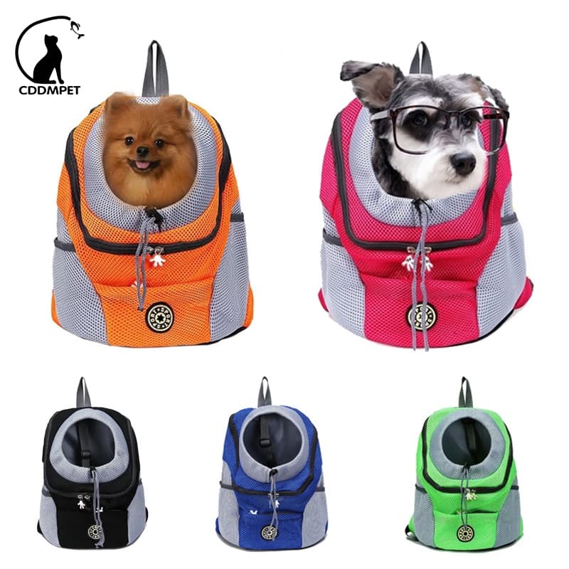 Mochila Pet De Viagem Para Cachorro Gatos Animais De Estimação Bolsa Cães De Saco De Ombro Duplo