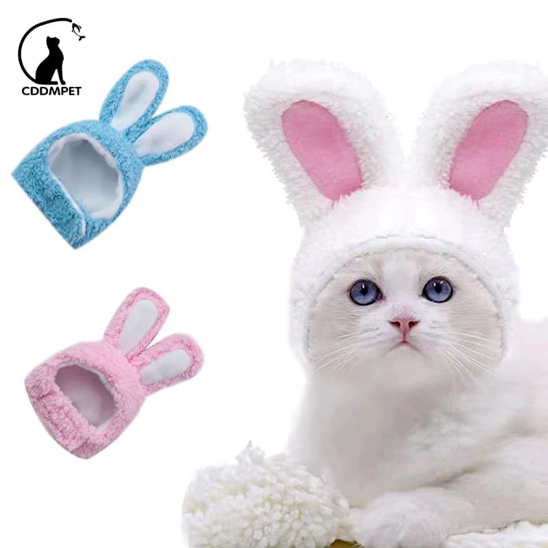 Engraçado Gato De Chapéu Orelhas De Coelho Gatos Brinquedo Para Natal Cosplay Foto Propulsor