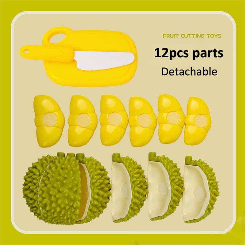 Frutas Cortáveis Vegetais Cozinha Infantil Fingir Brinquedos Durian Food Toy Montessori Brinquedo Educacional Para Crian