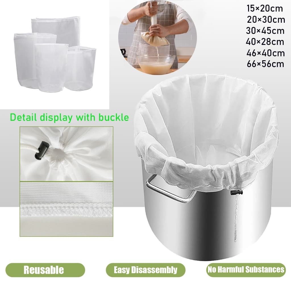 Sacos Reutilizáveis De Pano De Queijo Para Coador De Alimentos Filtros De Iogurte Especiarias Ferramentas De Cozimento