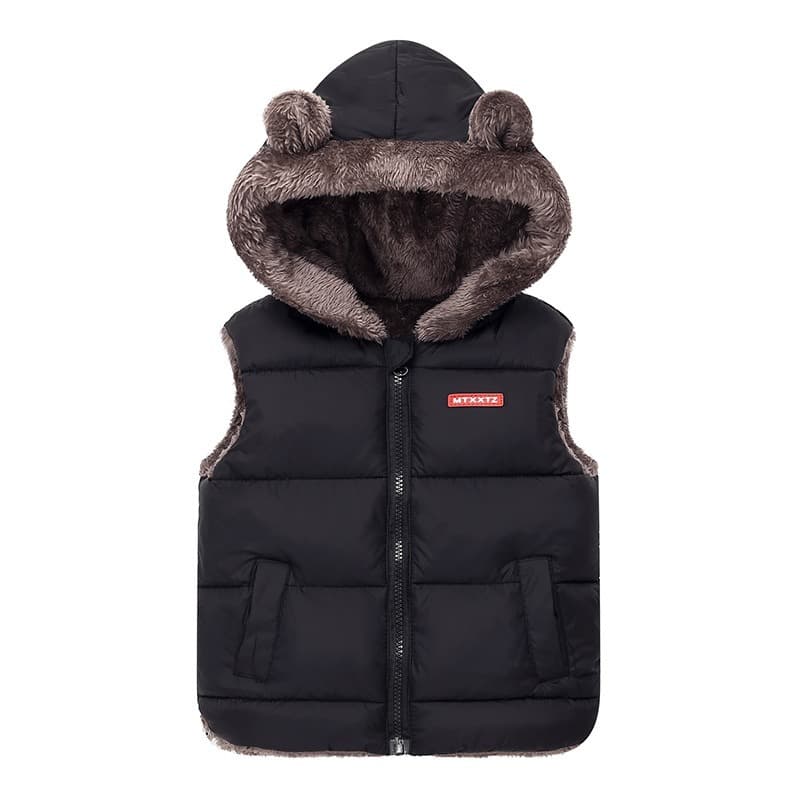 Crianças De 1-6 Anos De Idade Usam Um Colete Sobre Para O Novo De Algodão Com Grosso E Roupas De Outono Inverno De Lã