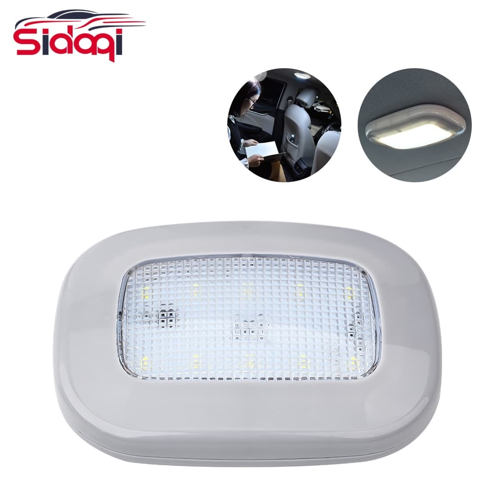 10 LED Luz Dome para carro Luz de leitura interna Dome USB recarregável branco brilhante para campistas RV