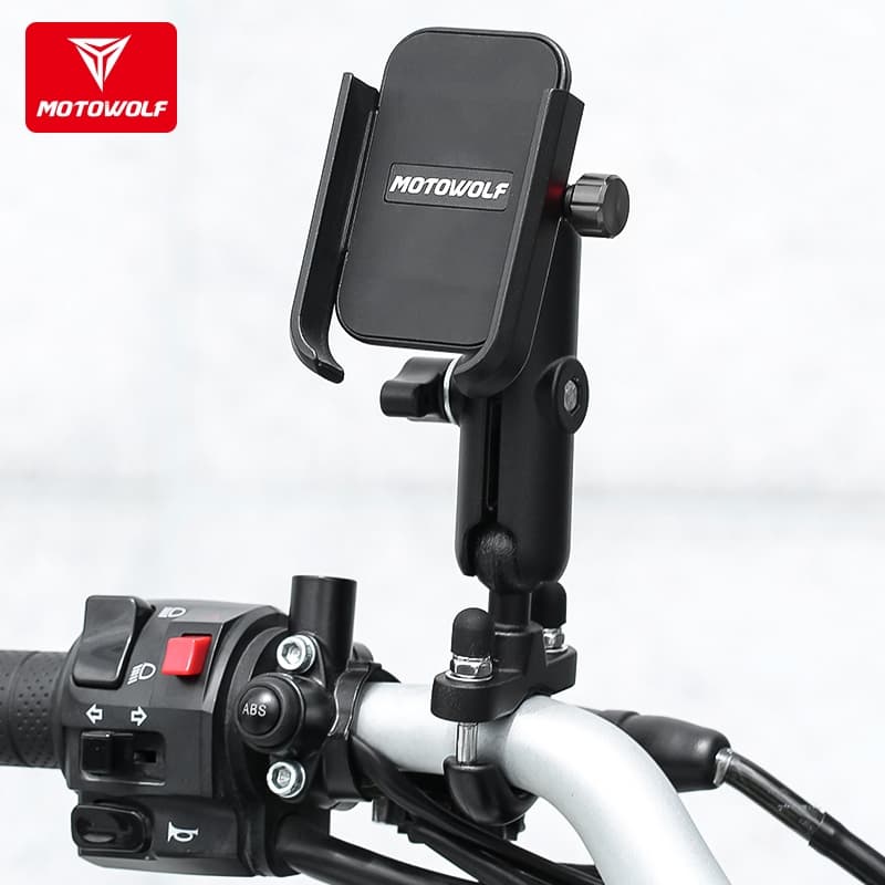 MOTOWOLF Suporte Telefônico Bicicleta Motocicleta GPS De Pemegang Telefone Bimbit Basikal