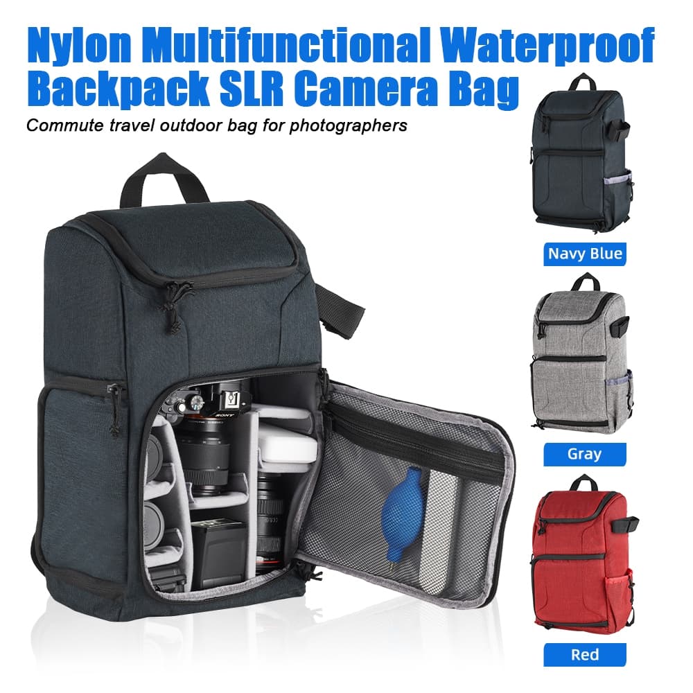 Selens Camera Bag DSLR Mochila De Viagem Ao Ar Livre Fotográfica De Grande Capacidade À Prova D'água Com Clapboard Para Canon Nikon Sony