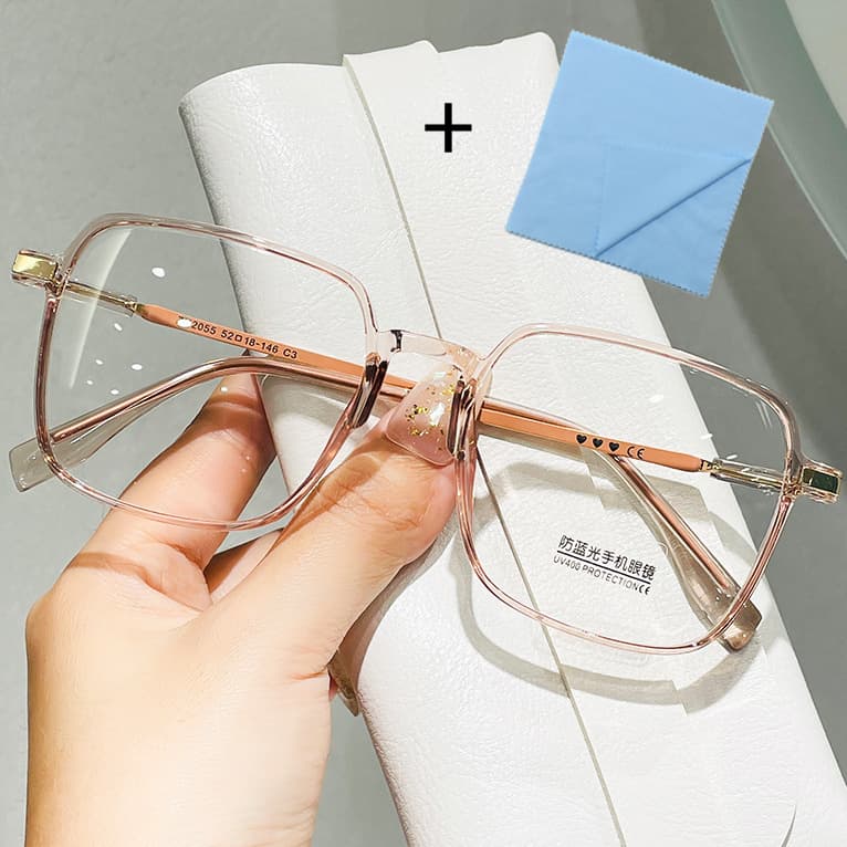 Óculos unissex anti-luz azul armação grande ultraleve Óculos De Leitura