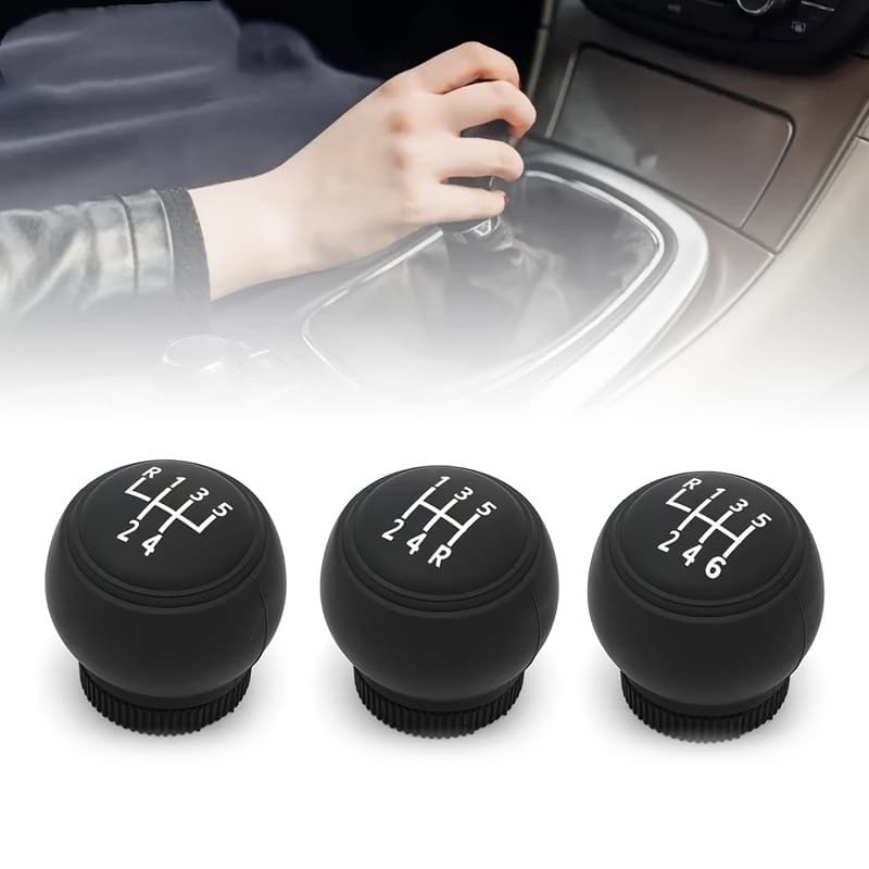 Universal Capa de proteção de alavanca de câmbio Silicone redondo Escavadeira de automóvel Capa de cabeça CarCarCare