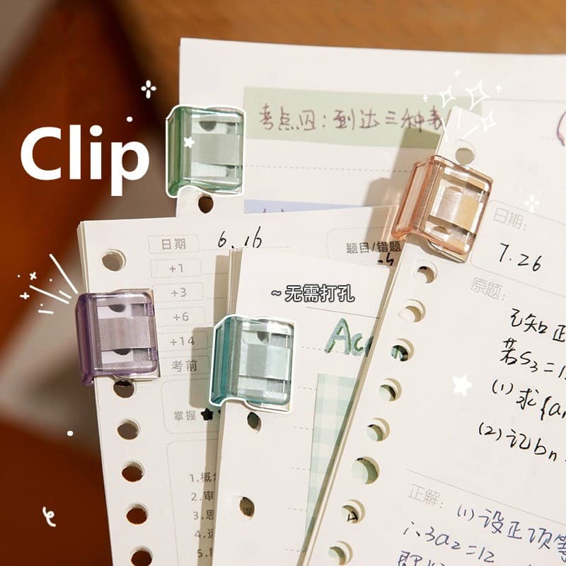 Novo Clip Grampeador Manual Do Livro De Teste Papel De Exame Fixo De Armazenamento EscritóRio Multifuncional
