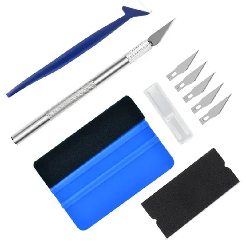 Kit De Ferramentas De Embrulho De 10pcs/set Para Carro Raspador De Vinil Filme Espátulas Plástico Coloração De Janelas