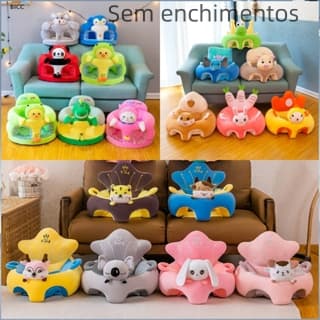 BI 1 Pc Bebê Aprendizagem Sitg Assento Capa De Sofá Caso De Desenhos Animados Cadeira De Apoio De Pelúcia Brinquedos For
