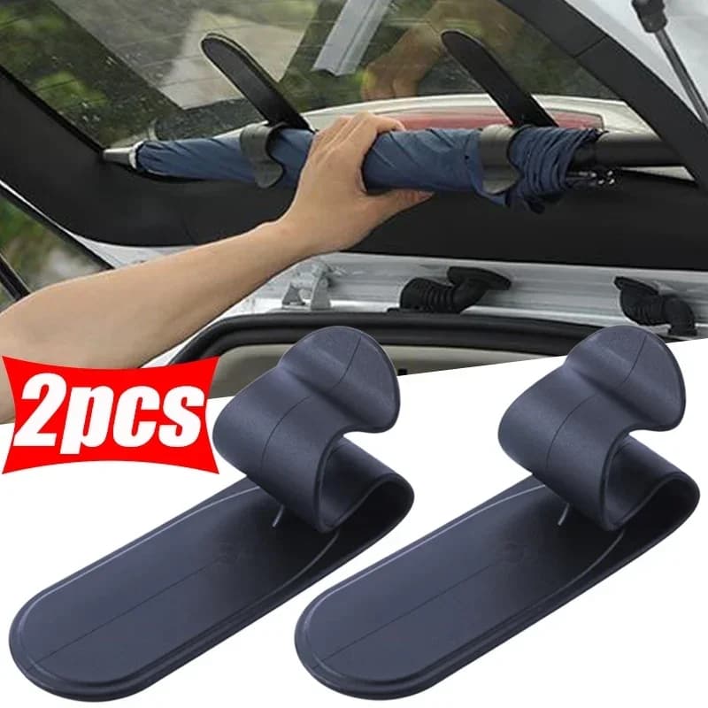 1/2pcs Porta-Chuva Do Malas Carro interior Armazenamento Conveniente De Guarda Clipes De Fixação Gancho De Montagem Acessórios Para Carros