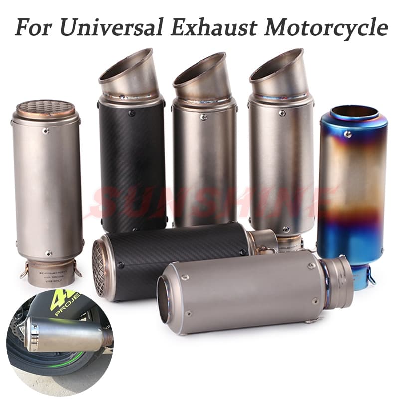 51mm 60mm Silenciador De Escapamento De Motocicleta Tubo De Motocross Projeto SC Para Universal