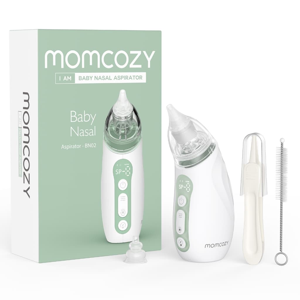 Aspirador Nasal Momcozy Baby , De Nariz Elétrico De Sucção Forte Para Crianças Pequenas , Sugador Portátil De Bebê Recar