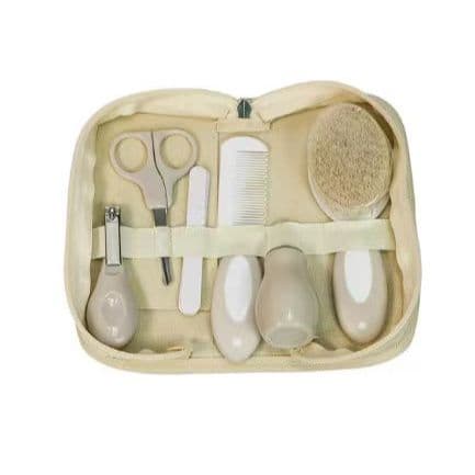 Conjunto de Cuidados com o Cabelo das Unhas para Bebês Conjunto de Escova e Manicure para Crianças Recém-nascidas