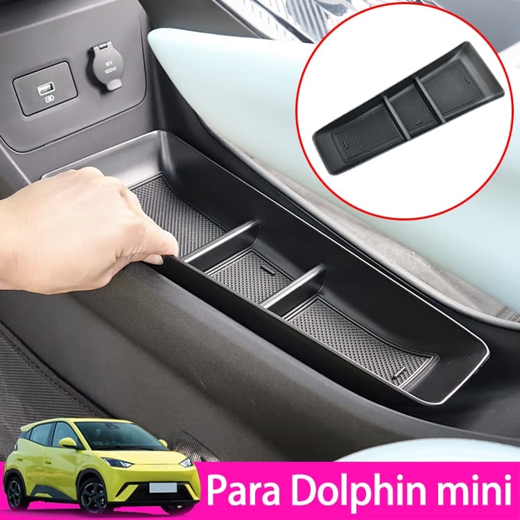 Adequado para BYD Dolphin Mini /byd seagull  Center Console Sob Bandeja Organizadora Componente Da Caixa De Armazenamento