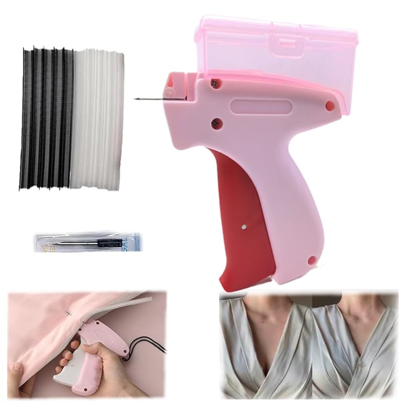 Pistola De Costura Micro Stitchy Para Roupas Com Uma Caixa De Armazenamento , Fixador Rápido De , Mini Máquina Manual De Reparo Conector Instantâneo De Botão