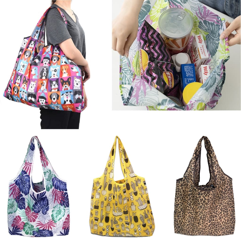 Saco De Compras Dobrável Ecologicamente Correto Reutilizável Portátil Para Supermercado