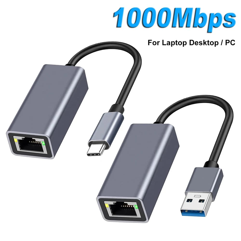 10000mbpsadaptador Ethernet USB 3.0 Tipo C Para RJ45 Placa De Rede MacBook PC Windows XP 7 8 10 Cabo De Internet Lan Android