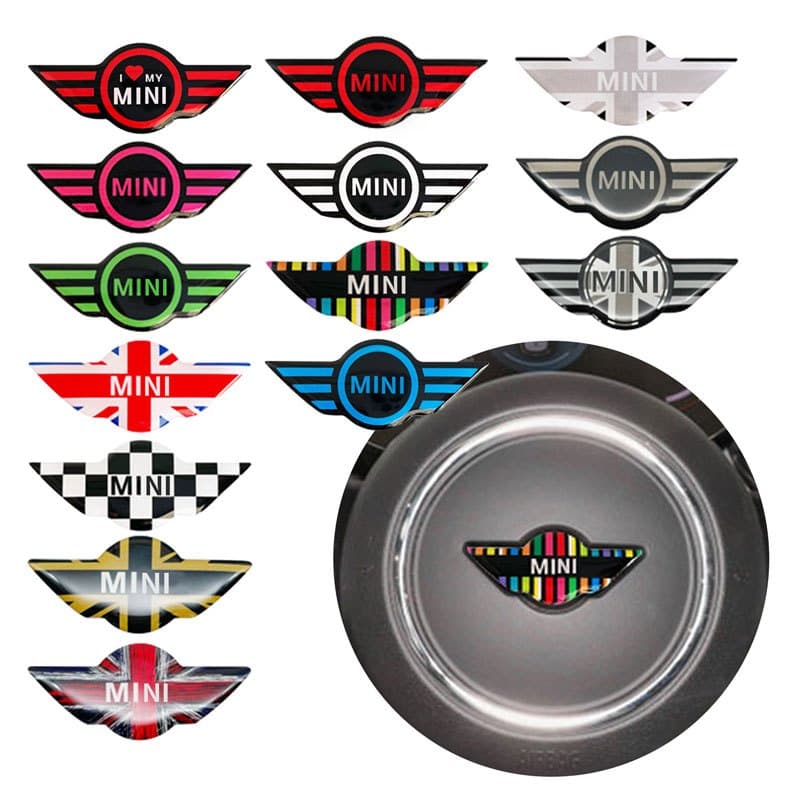 Decoração Do Emblema Volante Carro Para Mini Cooper John Works R50 R52 R53 R55 R56 F54 F55 F56 F60 Acessórios Auto