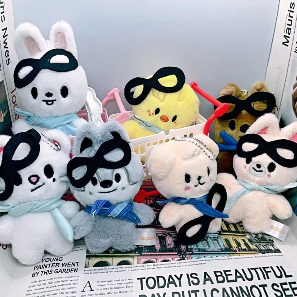 Kpop Idol Stray Kids Pilot Doll FM Anel Chave De Pelúcia SKZ Felix I.N Bangchan Pingente De Bonecas Recheadas