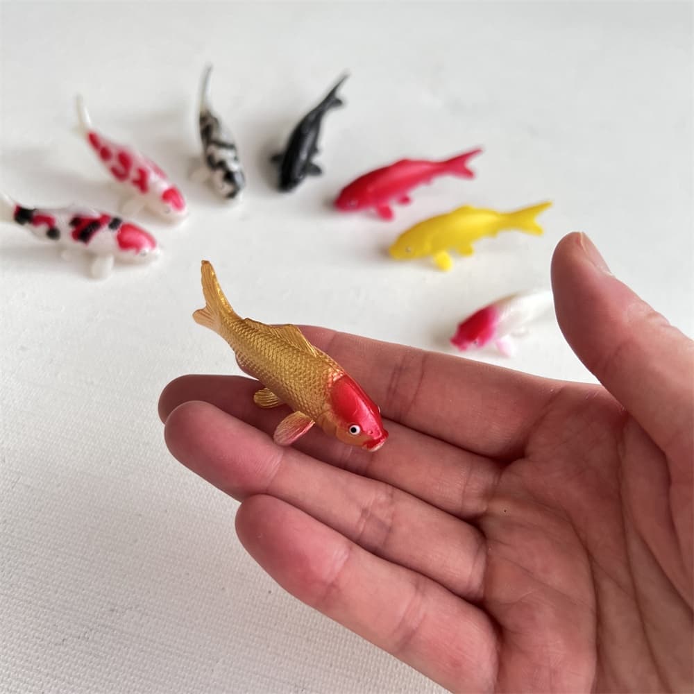 Mini Simulação Modelo Koi Simulação Peixes Modelo Peixe dourado Decoração de Tanque de Peixe