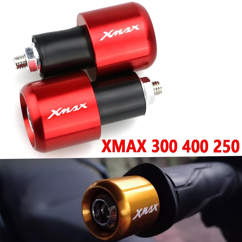 Extremidade Do Punho Da Motocicleta Para YAMAHA XMAX 300 V1 V2 250 400 Guiador Termina Plug Slider Barra Equilíbrio Fina