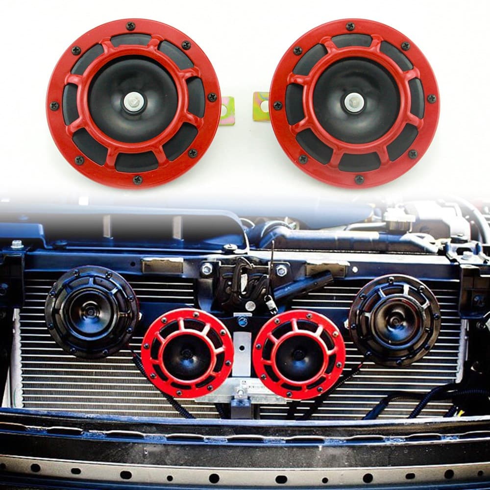 Kit De Buzina De Ar Para Carro , 2 Peças , 12V , 115DB , Hella , Super Alto , Compacto , Tom De Explosão Elétrico Motoci