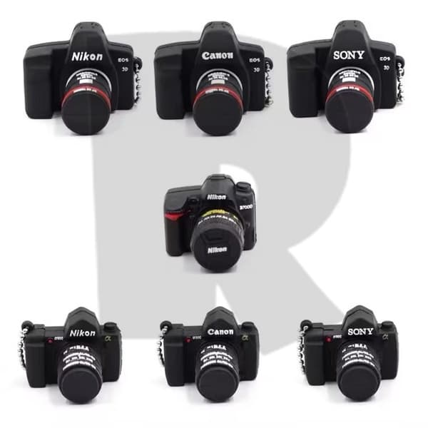 Unidade Flash De Alta Velocidade Câmera De Silicone Estilo USB 1GB 2GB 4GB 8GB 16GB 32GB 64GB 128GB 2TB Pen Drive Stick