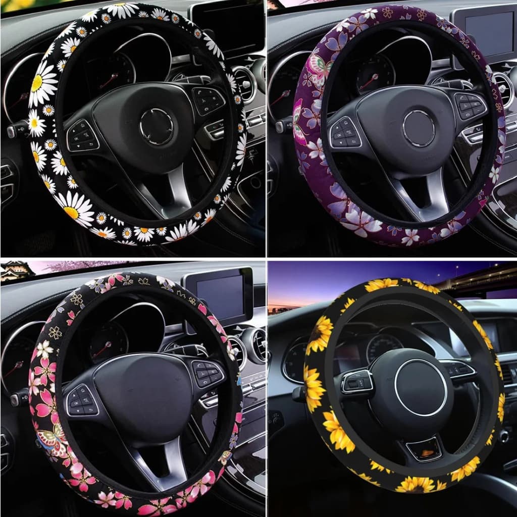 1Pcs Universal Breathability Car Steering Wheel Cover (Capa para volante de carro respirável)