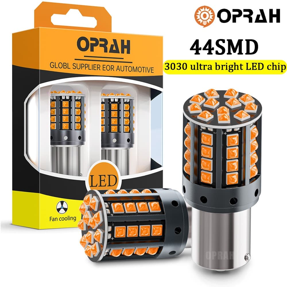 ((2PCS) 1156 Lâmpada LED BA15S P21W 1157 Bay15d P21-5W T20 7440 W21W 7443 W21-5W T25 3156 3157 Sinal de Volta Super Brilhante 3570 4SMD Lâmpada de freio LED de cauda canbus