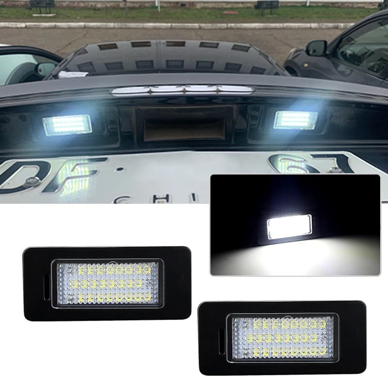 2Pc carro LED placa de matrícula lâmpada para VW Golf MK6 MK7 Plus Jetta Passat B6 B7 Touran Touareg Tiguan Sharan Polo