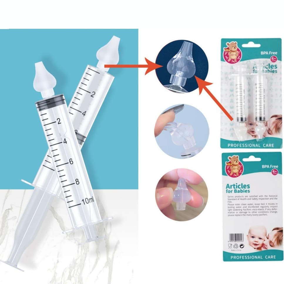 lavador Nasal Bebê, Acessórios de lavagem nasal infantil cabeça de silicone líquido