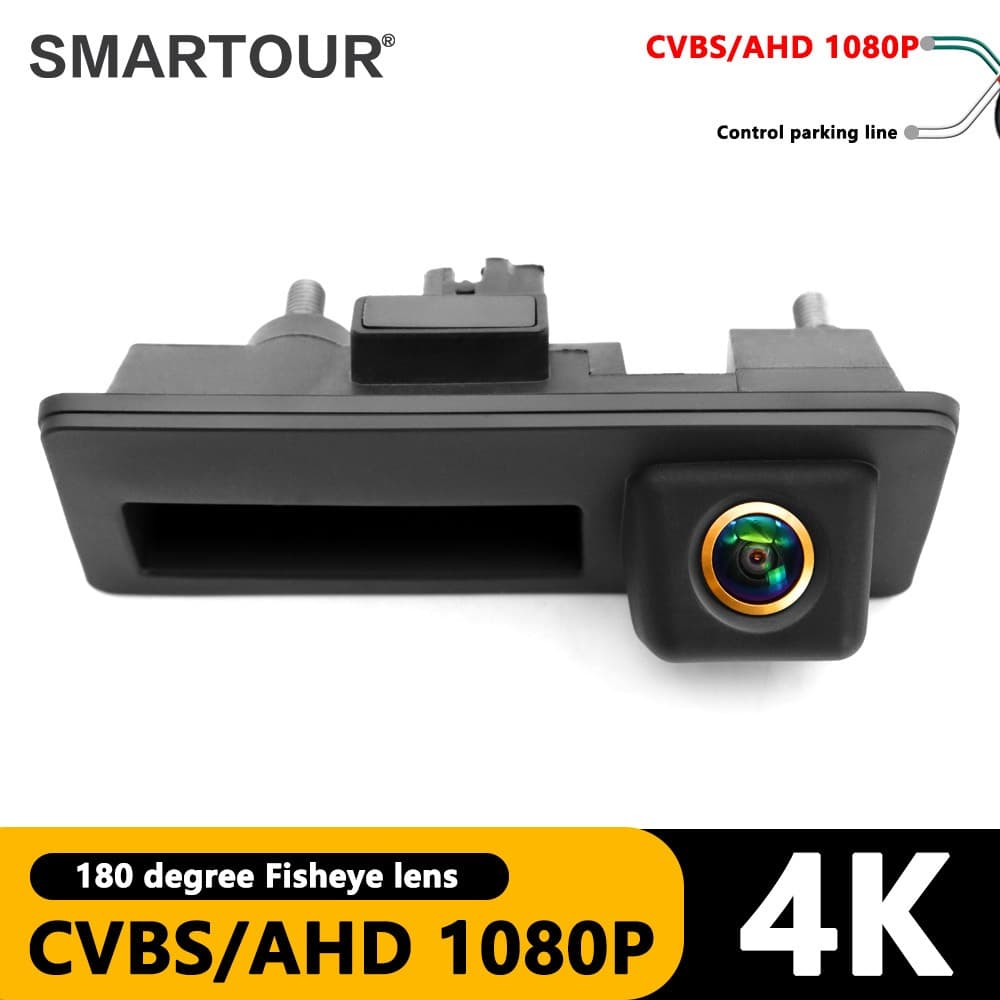 Câmera Retrovisor SMARTOUR 180 Graus AHD 1080P Para Volkswagen Passat Golf Polo B6 , B7 , Jetta , Tiguan , L MK2 2016 , 2017 , 2018 Touareg , Audi A3 , A4 , A5 , A6
