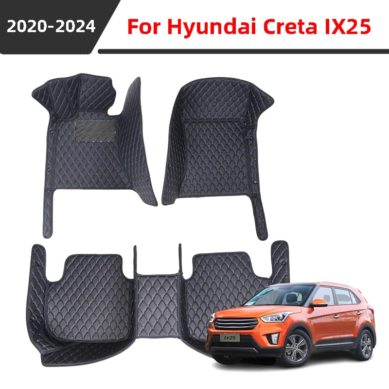 Tapete De Carro Para Hyundai Creta Ix25 2020-2024 , Impermeável , Antideslizante E Resistente Ao Desgaste , Projetado Sob Medida Um Ajuste Perfeito .