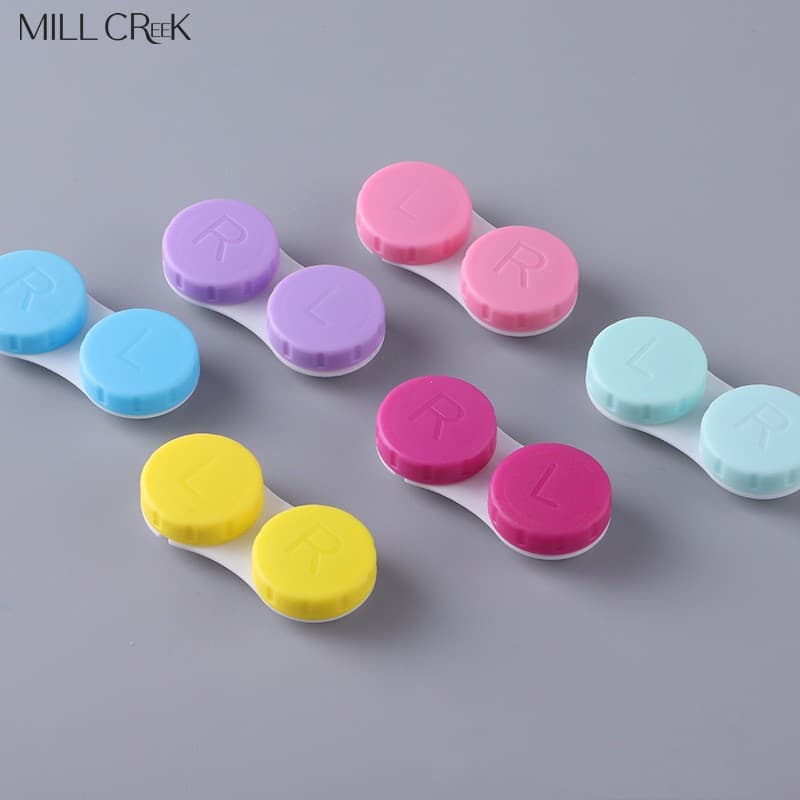 MILL CREEK Mini Estojo De Lentes De Contato De Armazenamento Portáteis