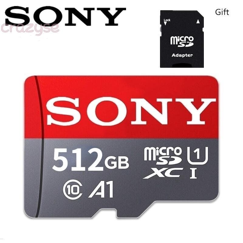 Cartão microSD SONY Class10 XC1 A1 64GB/128GB/256GB/512GB/1024GB De Memória TF Novo De Alta Velocidade