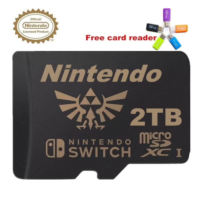 Novo Cartão De Memória Para Jogos 2TB Super NINTENDO Switch Smart phones Câmeras MP4 Jogo