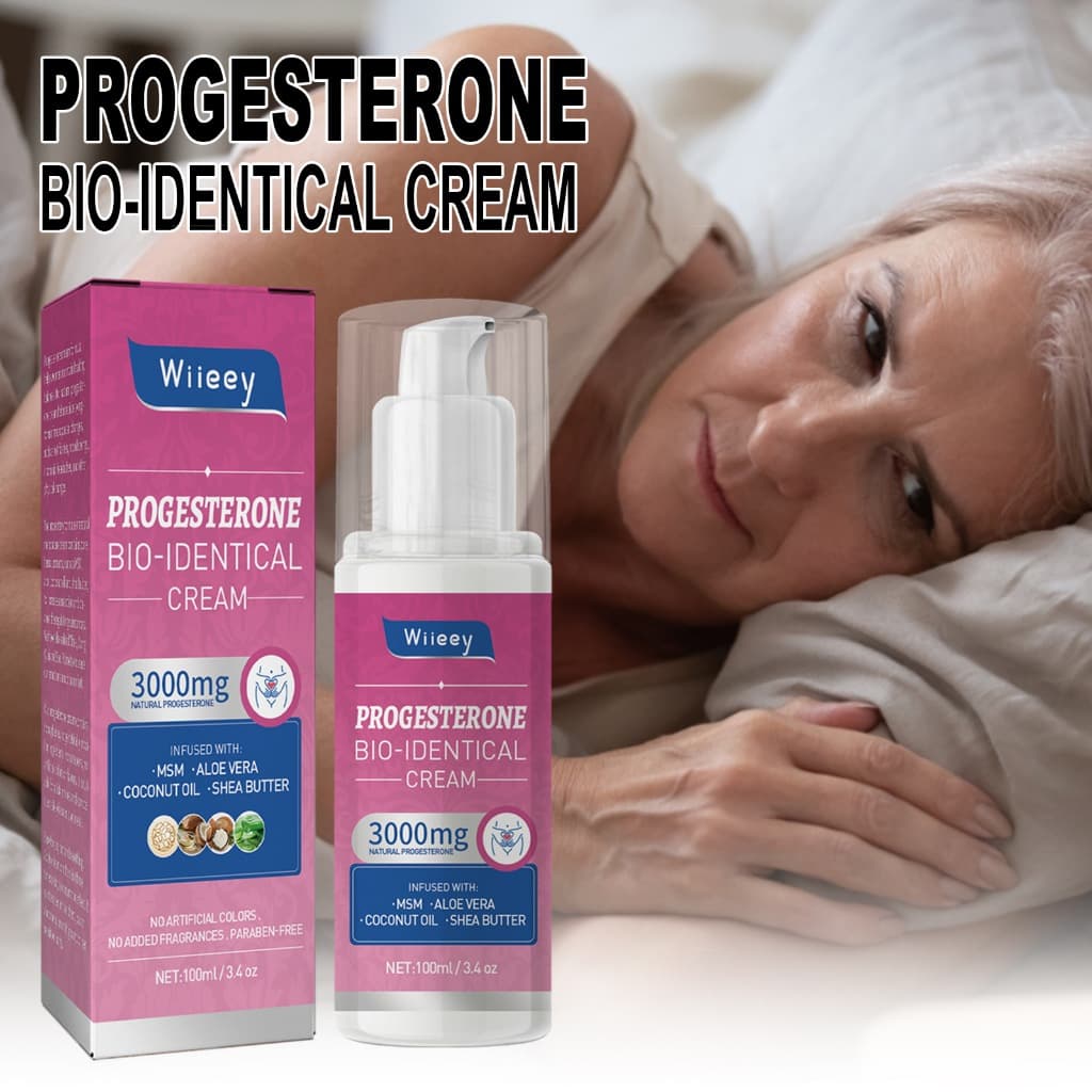 Wiieey Progesterone Cream Para Menopausa Regula O Humor , Equilibra Os Níveis De Hormônios Em Mulheres De Idade Média E Idosas