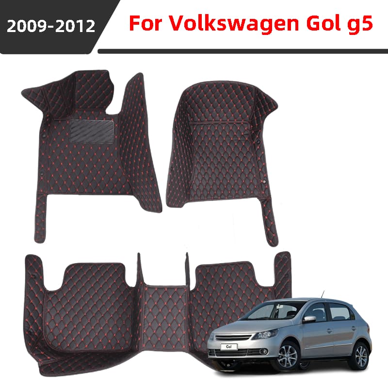 Tapete De Carro Para Volkswagen Gol G5 2009 2010 2011 2012 , material De Couro Impermeável E Resistente Ao Desgaste Proteger O Interior Do .