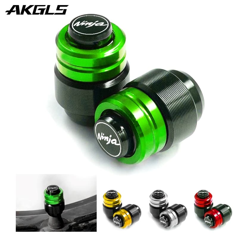 Para KAWASAKI ninja 400 650 300 250 250R ZX14R ZX10R ZX6R Tampão Da Tampa Haste Válvula De Ar Do Pneu Motocicleta Acessórios