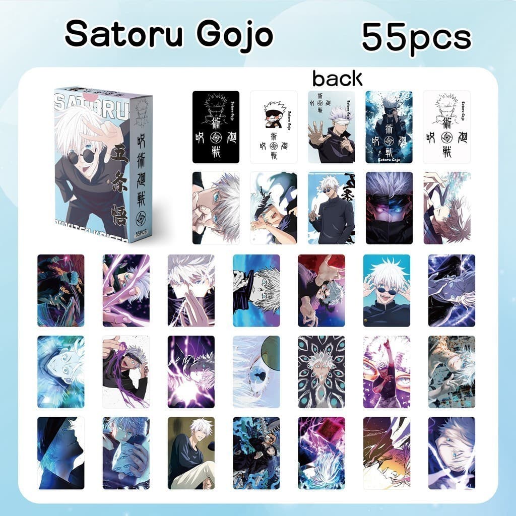 50-55pcs Manga Manhwa PAYBACK Lost in Cloud Laser Holographic Lomo Cards LIGHT AND NIGHT Satoru Gojo Photocards Blue Lock Heaven Official's Blessing Hologram Postcards