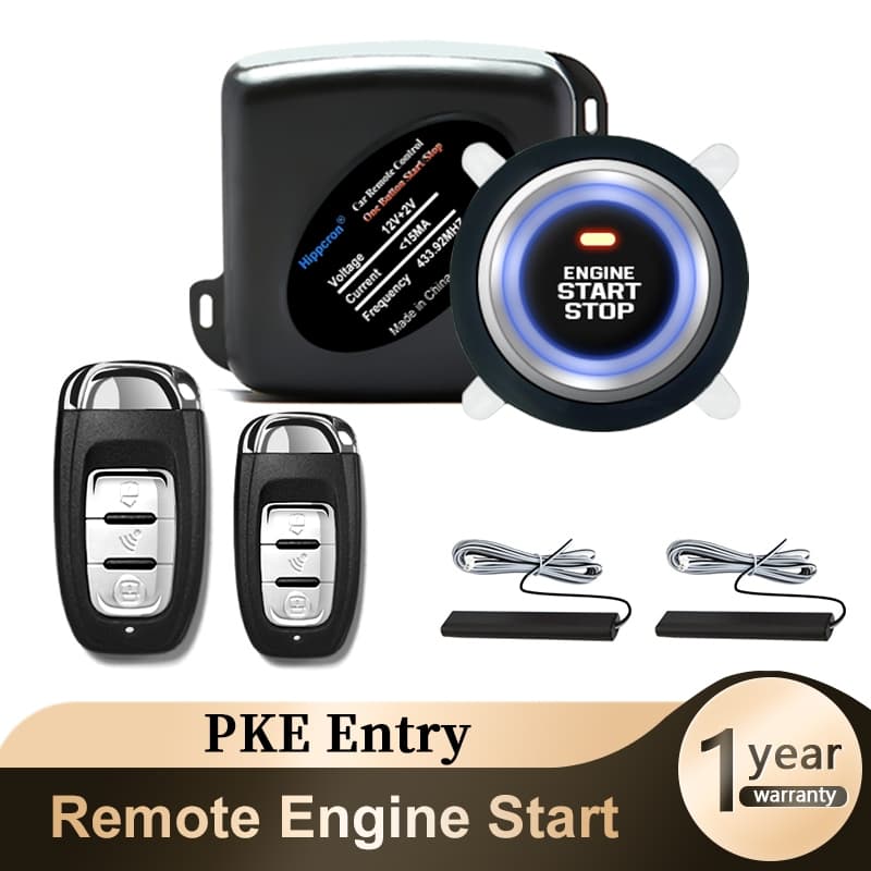 Alarme Automotivo Start Stop Botão Com PKE Kit Universal 12V Anti-roubo