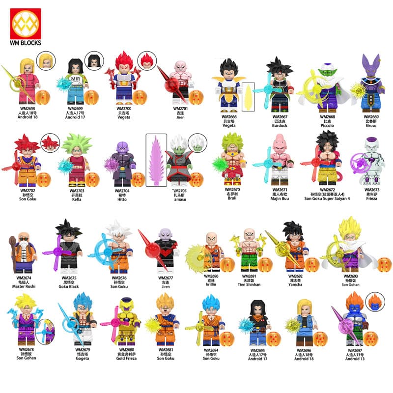 Blocos De Construção Figuras Brinquedo colecao de personagens WM2698 WM2699 WM2694 WM2668