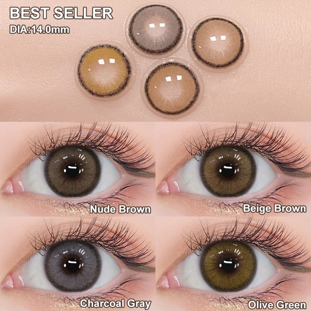 (-1.00~-6.00) Magister Lente De Contato Colorida 2 Peças/Par Adequado Para Miopia 14.00mm Lentes de grau